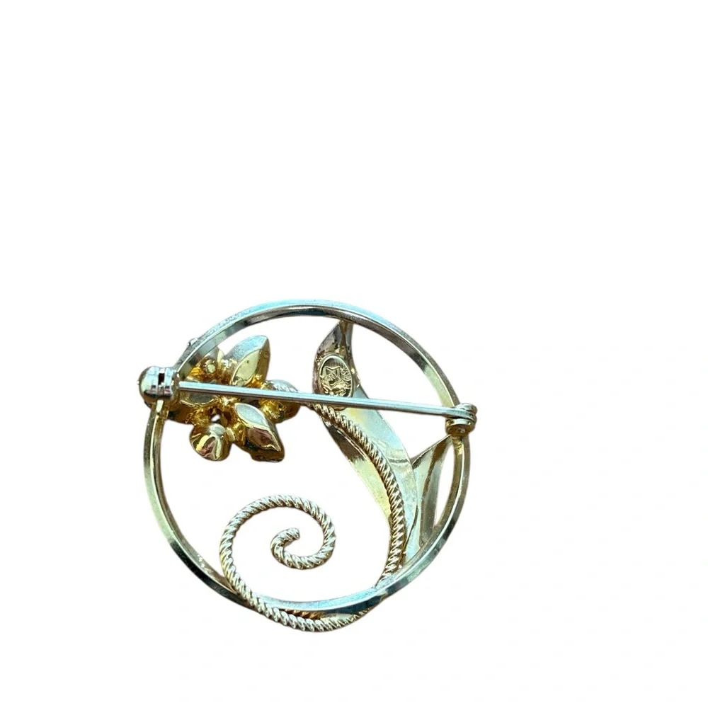 Vintage Star Art 12K G.F. Floral Brooch